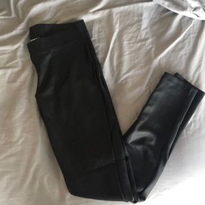 faux leather leggings (small)